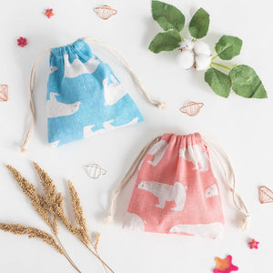 Bear String Canvas Pouch Pouch June Trading