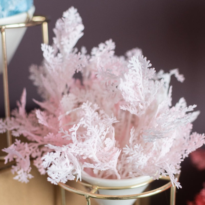 Conical Gold Stand Vase With Artificial Flowers Vases June Trading