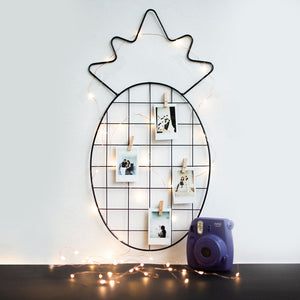 Pineapple - Photo Holder Wall Grid Photo Holder Grid June Trading Pitch Black