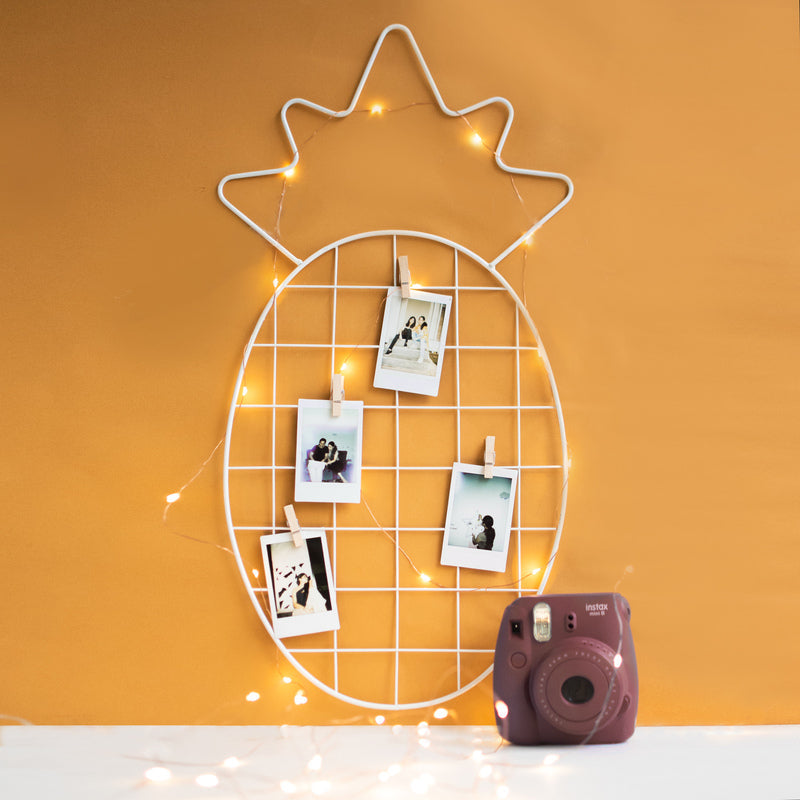 Pineapple - Photo Holder Wall Grid Photo Holder Grid June Trading Ivory White