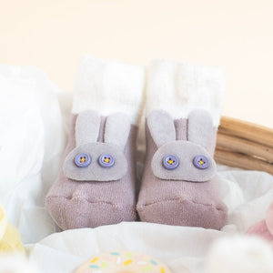 Bunny - Baby Socks - Purple Baby Socks June Trading