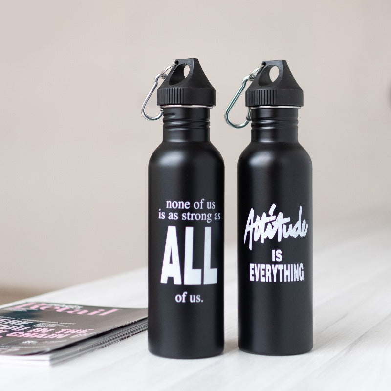Metal Bottle With Motivational Quotes Bottles June Trading