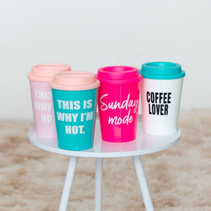 MOTIVATIONAL QUOTES - TRAVEL COFFEE MUG (LARGE) Sippers June Trading