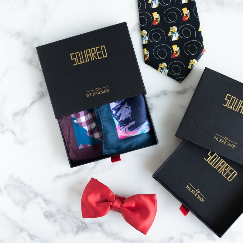 Abstract Print - Pocket Squares (Set of 2) Pocket Squares The June Shop