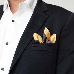 Traditional Motifs Print- Pocket Squares (Set of 2) Pocket Squares June Trading