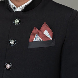 Brown and Emerald Green - Pocket Squares (Set of 2) Pocket Squares June Trading