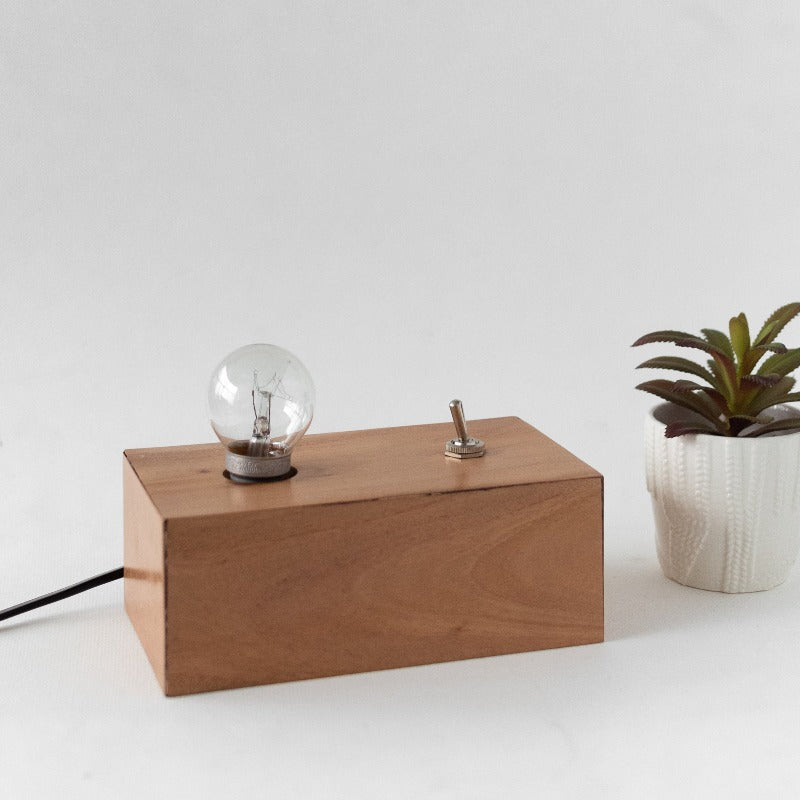 Wooden Table Night Lamp Lamps June Trading