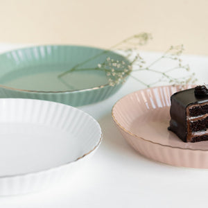 Pastel Ceramic Appetizer/Dessert Plates Snack Plate June Trading