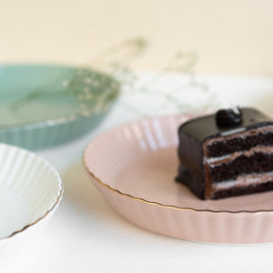 Pastel Ceramic Appetizer/Dessert Plates Snack Plate June Trading