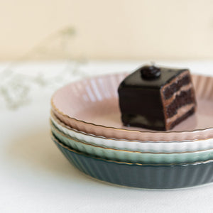 Pastel Ceramic Appetizer/Dessert Plates Snack Plate June Trading