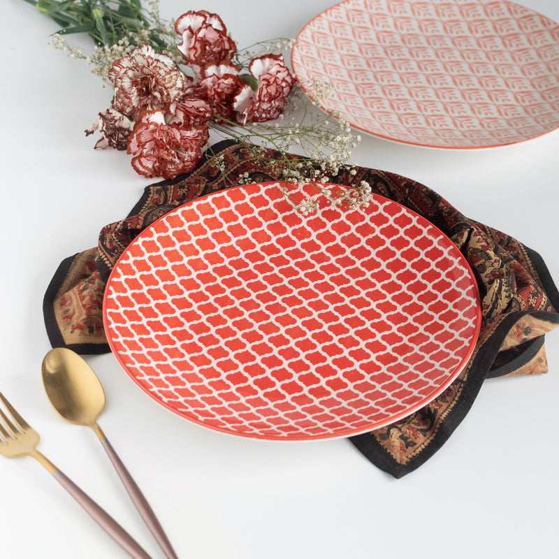 Ogee Pattern Moroccan Dinner Plate Dinner Plates June Trading