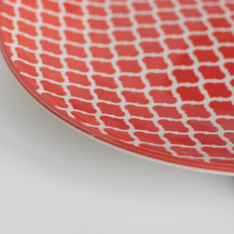 Ogee Pattern Moroccan Dinner Plate Dinner Plates June Trading