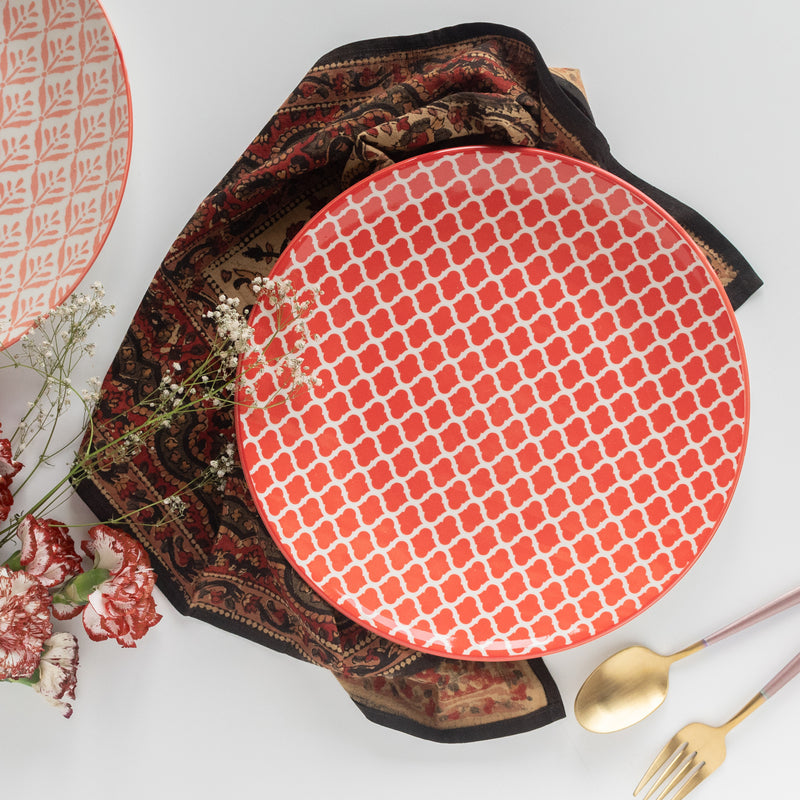 Ogee Pattern Moroccan Dinner Plate Dinner Plates June Trading