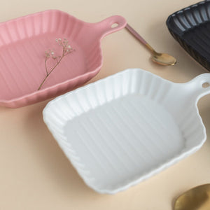 Crinkle Grill Baking Tray with Handle Serving Plates June Trading