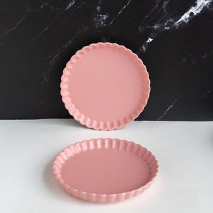 Crinkle Serving Plate Dinner Plates June Trading