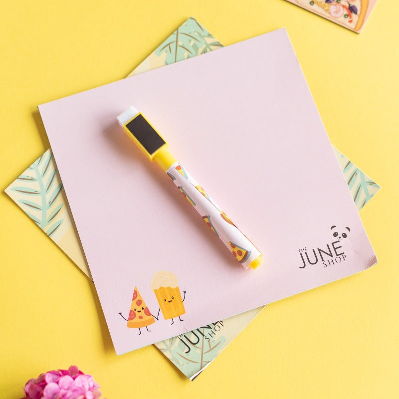 Pizza and Beer Buddies - Magnetic Board Sheet (Rewritable) Magnetic Board June Trading