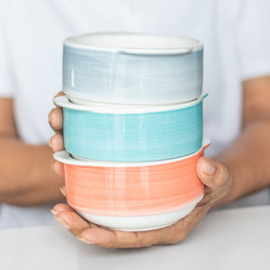 Colourful Ombre Bowls (Set of 6) Serving Bowls June Trading