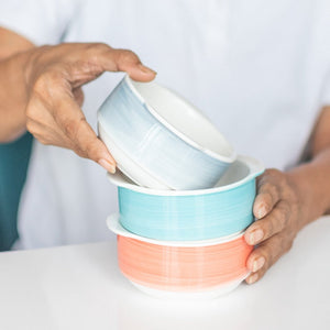 Colourful Ombre Bowls (Set of 6) Serving Bowls June Trading