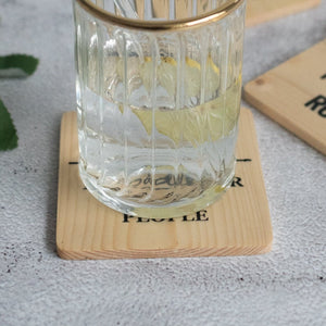 Wooden Coasters (Set Of 4) Coasters June Trading