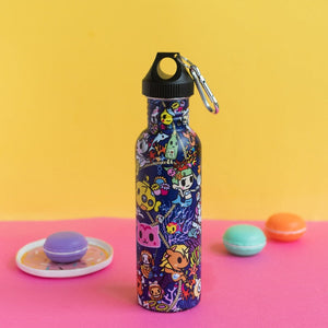 Funky Pattern Printed Metal Bottle Bottles June Trading