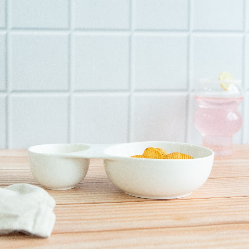 Chip & Dip Serving Bowl Serving Plates June Trading