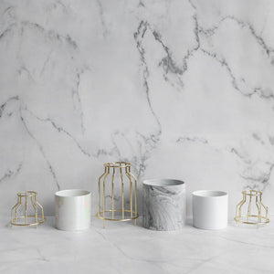 Cylindrical Vase With Gold Metal Cage Vases June Trading