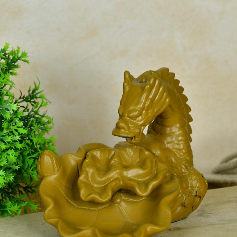 Dragon Smoke Fountain by Sowpeace - Beautiful Resin Showpiece for Home Decor