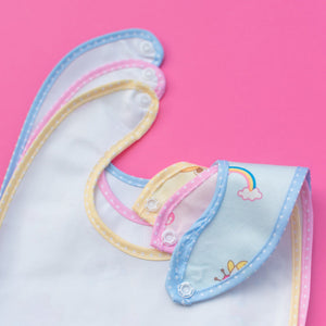 Happy Print Bib - Set of 3 Bibs June Trading