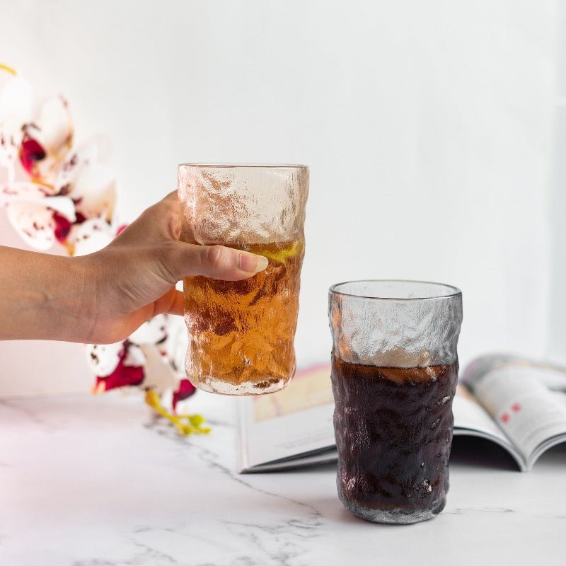 Premium Frosted Glacier Glass (Set of 4) Glasses June Trading