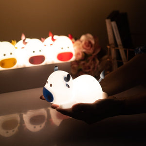 Cute Baby Cow Lamp Lamps June Trading
