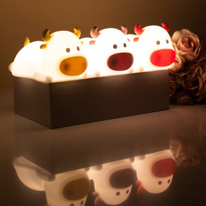 Cute Baby Cow Lamp Lamps June Trading