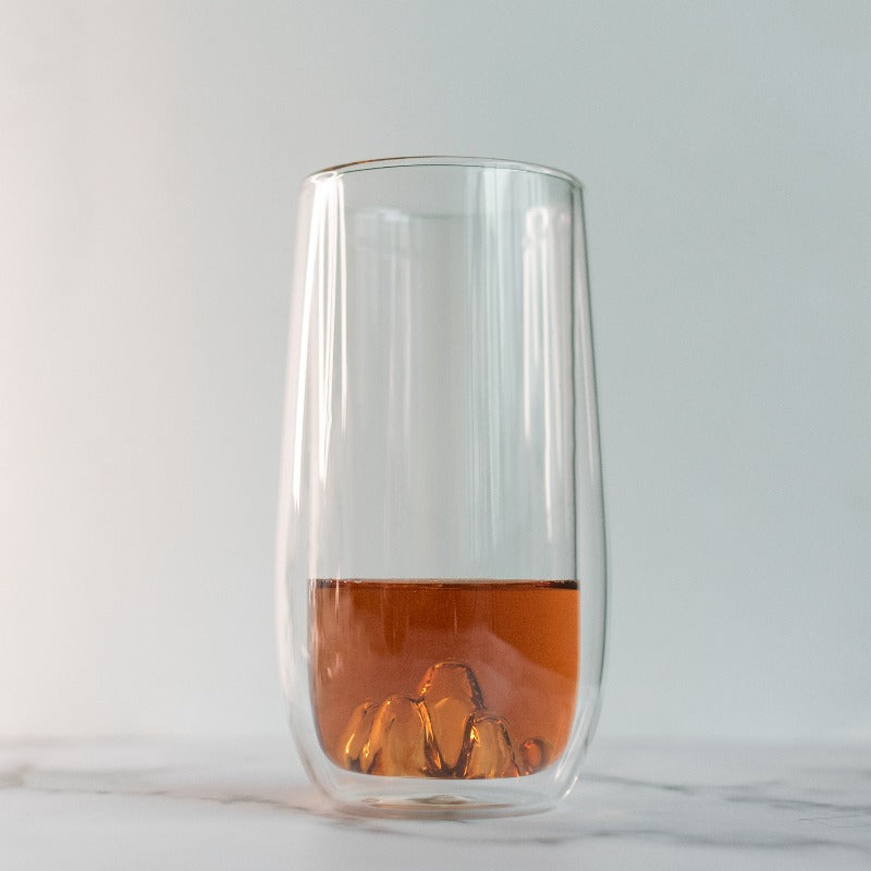 Transparent Double-Walled Mountain Glass Glasses June Trading