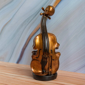 Vintage Violin Money Bank Sculpture Artifacts June Trading