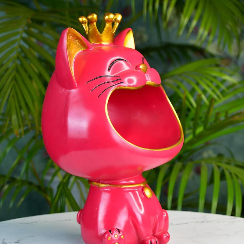 Sowpeace Moulded Resin Cat Holder