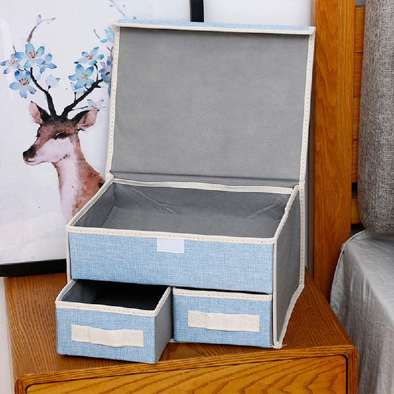 Subtle 3 Compartment Foldable Storage Organizer Basic Organisers ERL