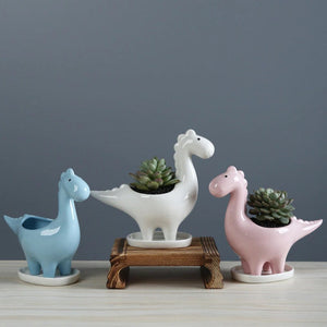 Dinosaur Ceramic Pot For Plants Planters June Trading
