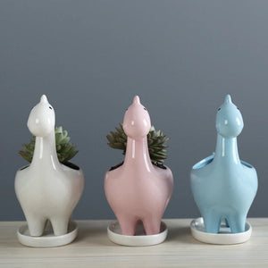 Dinosaur Ceramic Pot For Plants Planters June Trading