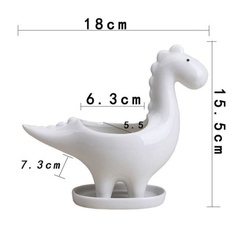Dinosaur Ceramic Pot For Plants Planters June Trading