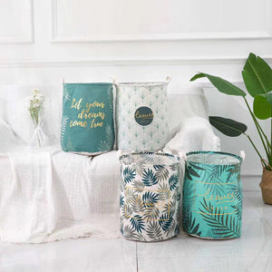 Tropical Print Laundry Basket Laundry Bag June Trading