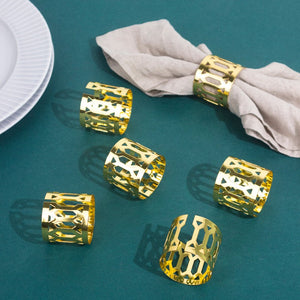 Imperial Gold Napkin Rings (Set of 6) Napkin Rings June Trading