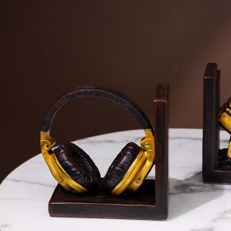 Music Speaks Golden Bookend Artifacts The June Shop