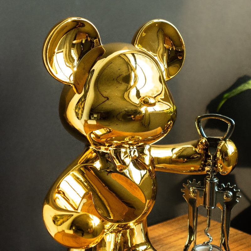 Gold State Of Mind Bear Sculpture Artifacts The June Shop