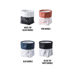 Marble Design Bag Shaped Planter Planters June Trading