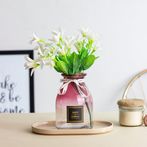 Gradient Antique Glass Vase Vases June Trading Merlot Gradient