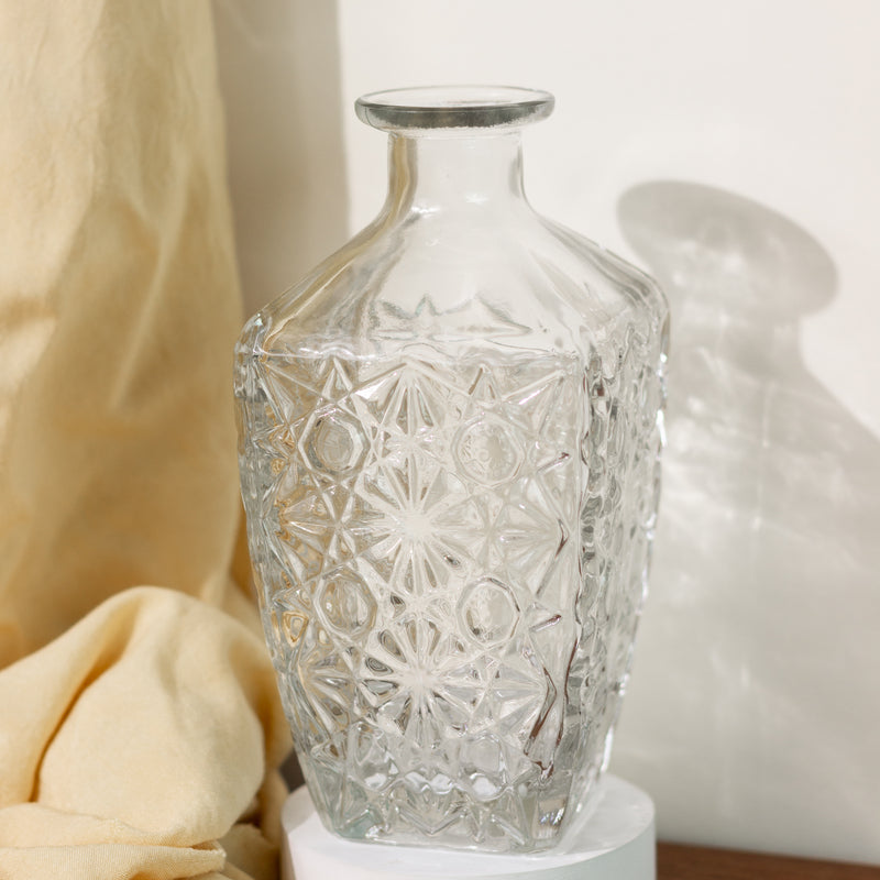 Decanter Crystal Cut Design Vase Vases June Trading