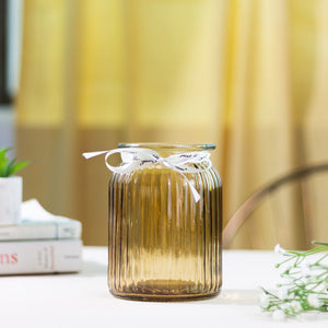 Florentine Solid Colour Glass Vase Vases June Trading Gold Dust