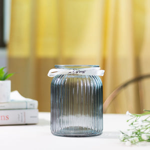 Florentine Solid Colour Glass Vase Vases June Trading Seal Grey