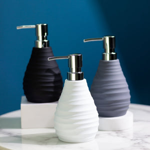 Wave Texture Matte Liquid Dispenser Soap Dispenser June Trading
