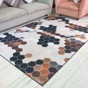 Abstract Honeycomb Modern Home Large Carpet Carpets The June Shop
