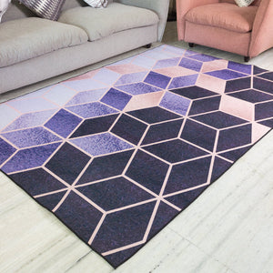 Gradient Honeycomb Modern Home Large Carpet Carpets June Trading